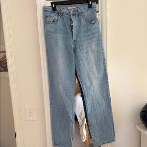 Levi's Light Blue Straight Leg Jeans